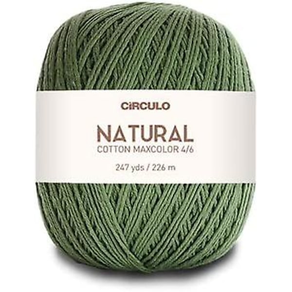Natural Cotton Maxcolor 4/6 av Círculo u2013 247 yds, 7 oz u2013 Ljus kamgarn u2013 100 % brasiliansk jungfrulig bomull (paket med 1 boll) (5718) 5718