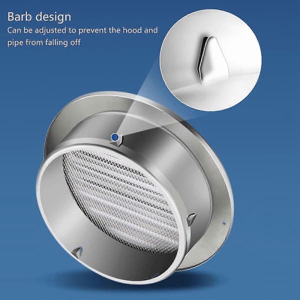 Multifunksjonell Vanntett Rund Robust Ventilasjonsrist i Rustfritt Stål kompatibel med Sikker og Effektiv Garasjeventilasjon 70mm