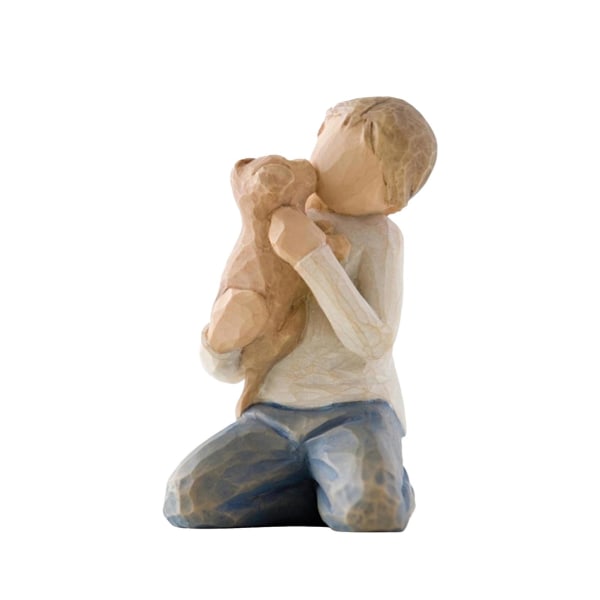 Hartsfamiljeskulptur Meningsfull heminredningspresent i amerikansk stil Hartsfamiljefigur för jubileum Födelsedag jul F