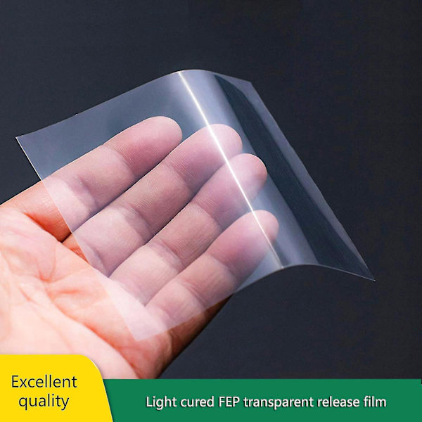 5 stk FEP-film 200x140x0,15 mm til Elegoo Mars 2 Pro/anycubic Lcd UV 3D-printere