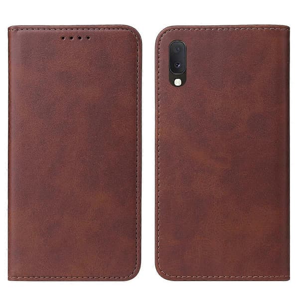 Magnetiskt Läderfodral för Samsung Galaxy A20e Brown