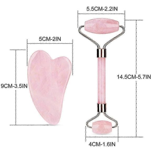 Gua Sha Ansiktsmassage Naturlig roller Ansiktspresent lycka