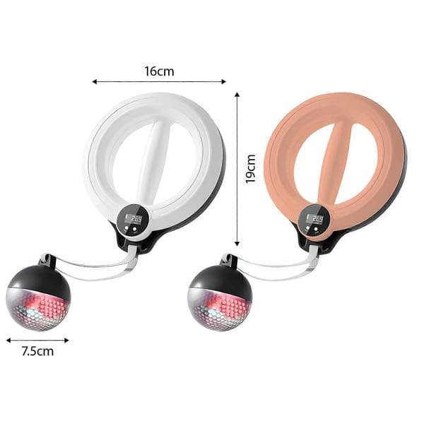 Smart LED Auto Light Träningsringar Hand Spinner Bärbar Träningsutrustning för Nattpass och Hemmaträning Rosa Rosa