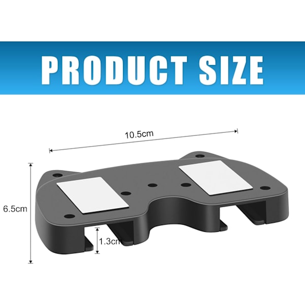 Game Controller Holder, Wall Mount/Controller Stand, 2-pack, Hanging Handle Organizer Accessories for Xbox Series X, Switch, Universal Controller, Black