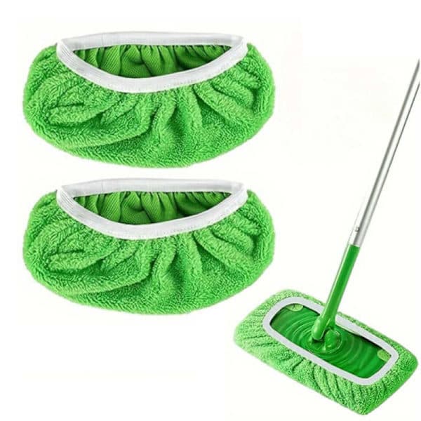 2-pack återanvändbara Swiffer mikrofiberdukar, grön 25x11.5cm-FA