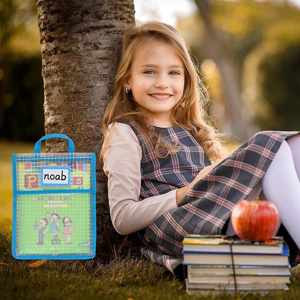 Elevtræning Bæretaske til bøger Multifunktionelle skoletasker til bøger, blyanter, regninger Yellow