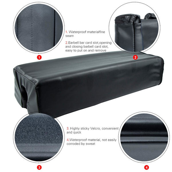 Hip Thrust Skivstång Squat Pad Gym Tyngdlyftning Träning Cover Axelstöd Push Bar Barbel