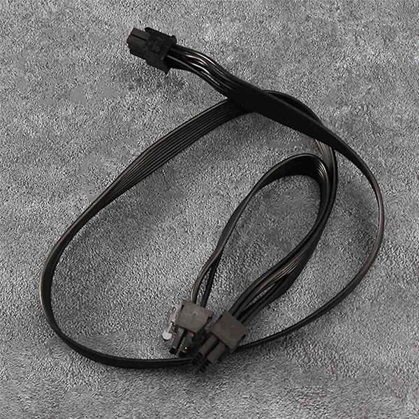 10x Pci-e 6-pinninen 2-porttinen power 6pin 8pin V-sarjan V850 V700 V1000 modulaarinen virtalähde black