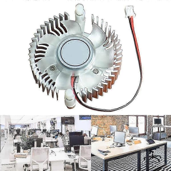 CPU Grafikkøler med blæser 5V 12V Radiator Køleplade