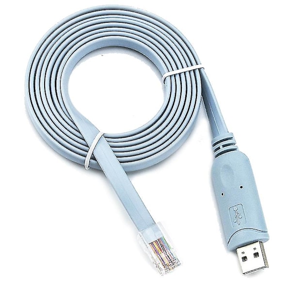 USB RJ45 Cisco-konsolikaapeli 6ft FTDI Windows 8, 7, Vista, MAC, Linux RS232