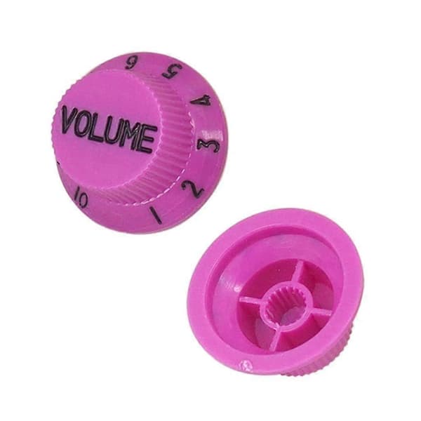 4x3 stk. klokkeformede gitarhastighetsknotter 1 volum og 2 tone for ST SQ gitar lilla
