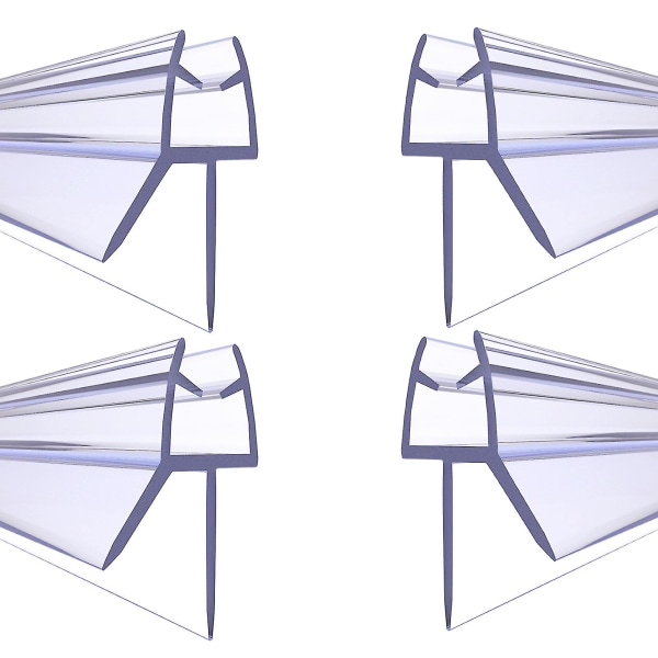 Reducerad 4-pack Glas Skärm PVC Duschdörr Tätningslist För Botten Enkel Installation Badrum