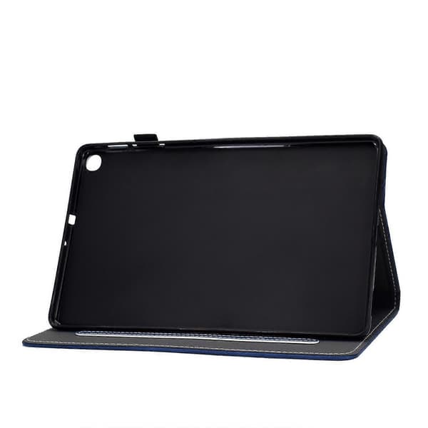 Læder tekstur etui til Samsung Galaxy Tab A7 Lite T220 Blue