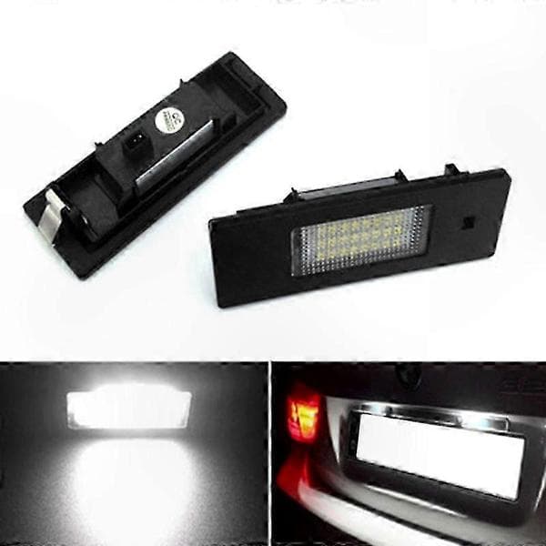 Bil LED Nummerpladelys 24-SMD LED Nummerpladelys Egnet til 147 156 159 166 black