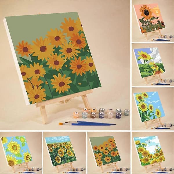 DIY Digital Oljemålning Canvas Målning Efter Nummer Med Ram Barnpresenter G
