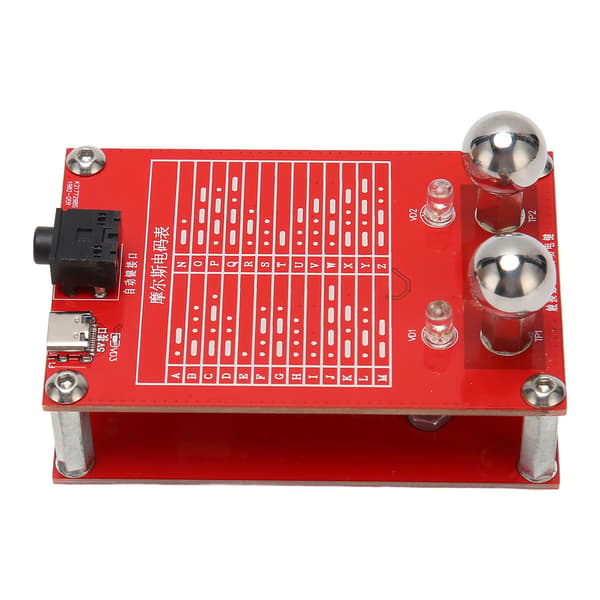 Automatisk Telegrafnøgle 5V CW Morsekode Nøgle med Magnetisk Base til Kortbølgeradio 3.5mm Jack-interface