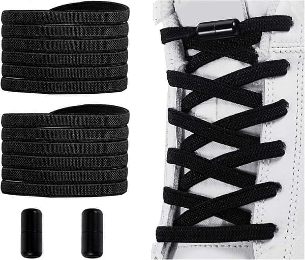 Snørebånd uden binding, elastiske snørebånd til voksne/børn, elastiske snørebånd uden binding