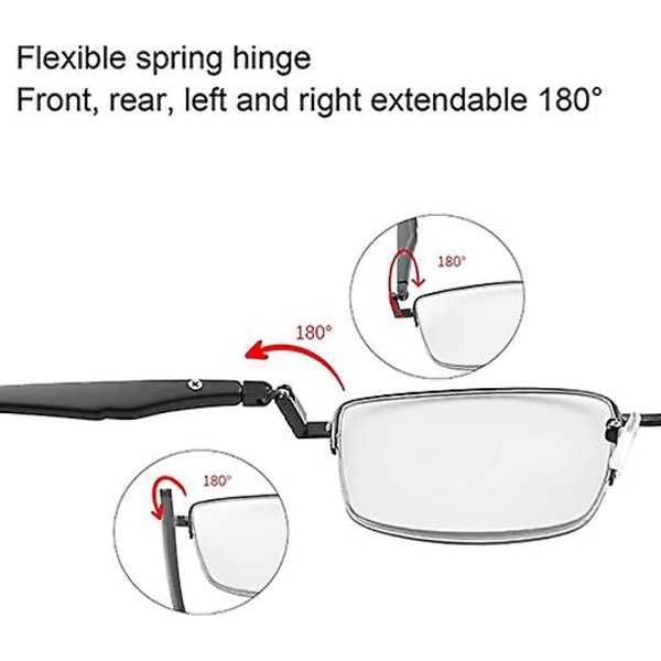 Progressive Photochromic Multifocus Læsebriller Spring Hinge Sun Reader Computer Anti Eyeglasses