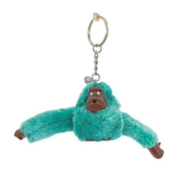 Söt Plush-Apa Nyckelring Orangutang Nyckelring På Byxväskans Bilprydnad - Rabatt Light green 1PC