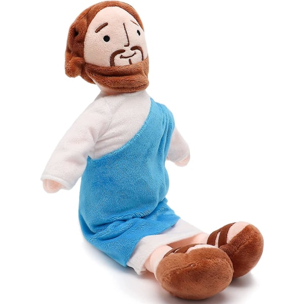 Jeesus pehmolelu Ystäväni Jeesus täytetty nukke Kristus uskonnollinen lelu Pelastaja Pehmo kristitty uskonnollinen hahmo Perhe joulukoristeet 13