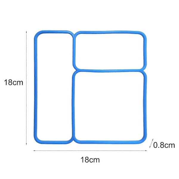 1/2 st Lock Tätningspackning för OmieBox Exakt Passform Ersättningsdel för Barns Bento Lunchlåda Isolerad Matbehållare Locktätningar White 1pc