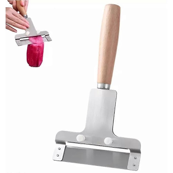 Multifunktionel Grøntsags Skræller, Rustfrit Stål Køkken Gadget Alsidig Skræller Pulling piece knife