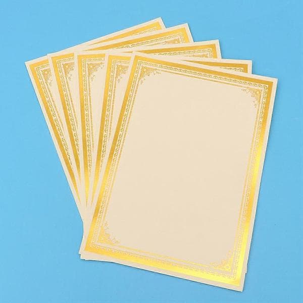12 ark certifikatpapper diplomcertifikatpapper utskrivbart tomt papper liner tomt certifikat