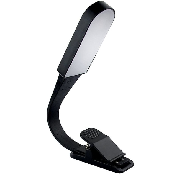 Boklys, USB-oppladbart leselys med berøringssensor, leselys med 3 justerbare øyepleiemoduser, fleksibel klemme på boklys