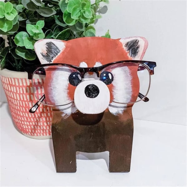 Træskærerbrilleholder Animal Fun Brilleholder til hjemmekontor skrivebordsindretning The Bear