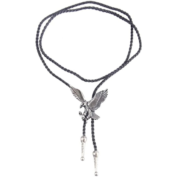 Native American Bolo Tie Rodeo Cowboy Nahkakaulakoru Länsimainen Kaulakoru Pukuasusteet Miehille, Naisille