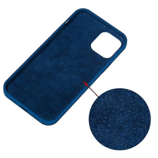 Ensfarvet silikone telefoncover til iPhone 15 Cobalt Blue For iPhone 15 Plus