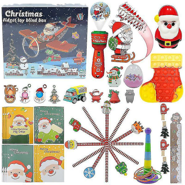 Blind Box Børnefødselsdagsgaver Dekompressionskube Gyroskop Kalender Blind Box Legetøjsgaver Dekompres @bugu