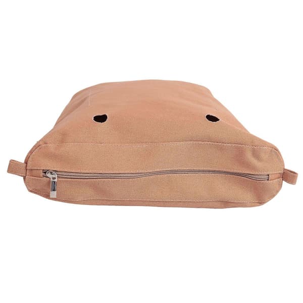 Vanntett solid lerretinnsats Innerfôr Innsats Glidelåslomme for Obag O Bag Håndveske Veske Dyp Khaki Mini Khaki 33*8*28Cm
