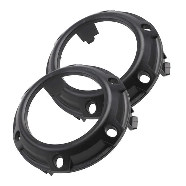 2 STK Tåkelysramme Svart Deksel 6400A739 for Mitsubishi Outlander 2007 2008 2009 Black