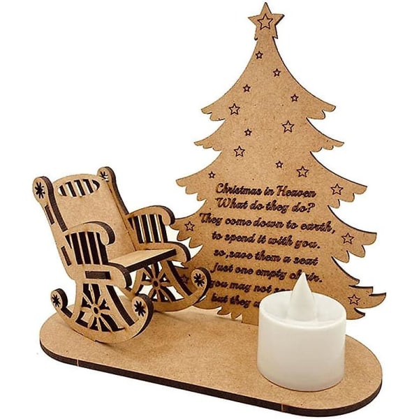 Hotsale! Joulu taivaassa runopuu keinutuoli kynttilä Rakkaiden  muistokoristeen joulukuusen koristelu 1 adac | 1 | Fyndiq