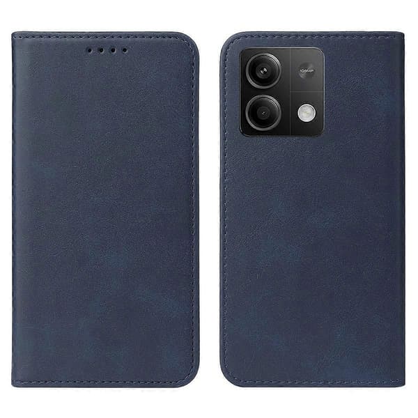 Magnetisk læder telefoncover til Xiaomi Redmi Note 13 5G Blue