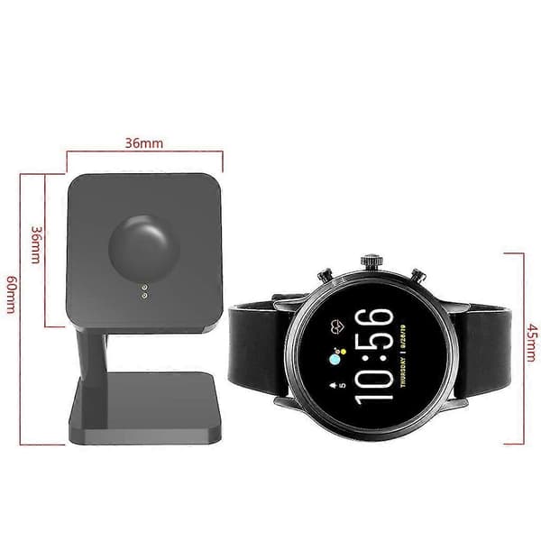 Magnetisk oplader til Fossil Gen 6 5 4 opladningsdock vugge trådløst USB-kabel