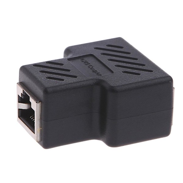 1 til 2 Veis LAN Ethernet Nettverkskabel RJ45 Hunnstikk Splitter Adapter