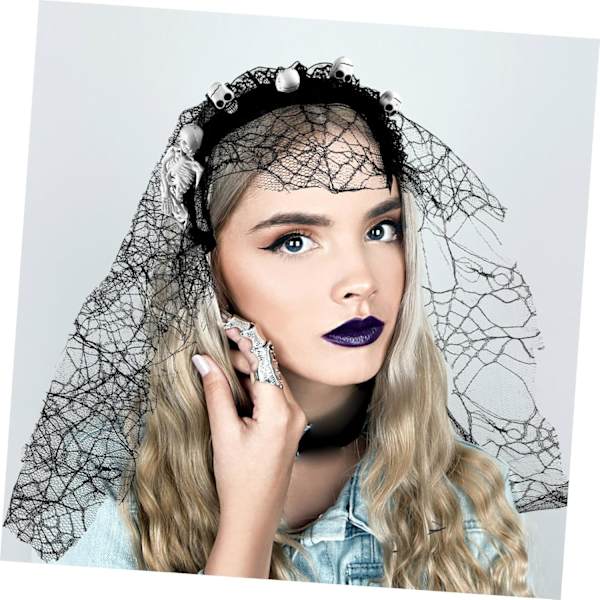 Pelottava Pääpanta Halloween-Pääkoriste Kallo Pääpanta Kallo Pää Pääpanta Halloween-Rekvisiitta Pääpanta Cosplay Halloween-Tarvikkeet Ainutlaatuinen Hiuspanta