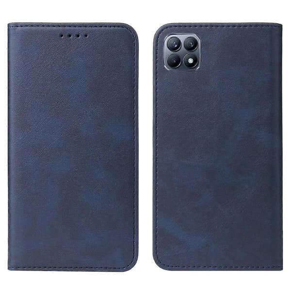 Magnetiskt läderfodral för OPPO Reno4 SE Blue