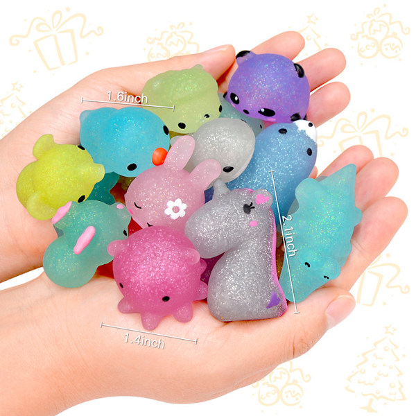 Mochi Squishy -lelut stressipallo Kawaii Squeeze -lelut stressiä lievittävät juhlalahjat syntymäpäivän uutuuslelut lapsille Random 40PCS