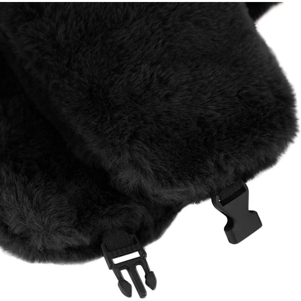 Aikuisten Talvi Mukava Plussi Ushanka Venäläinen Hattu Tuulenpitävä Kokonaan Huppu Korvaläpät Hattu Lämmin Kylmäsuoja Ski Metsästys Pyöräily Trapper Hatut Black One Size