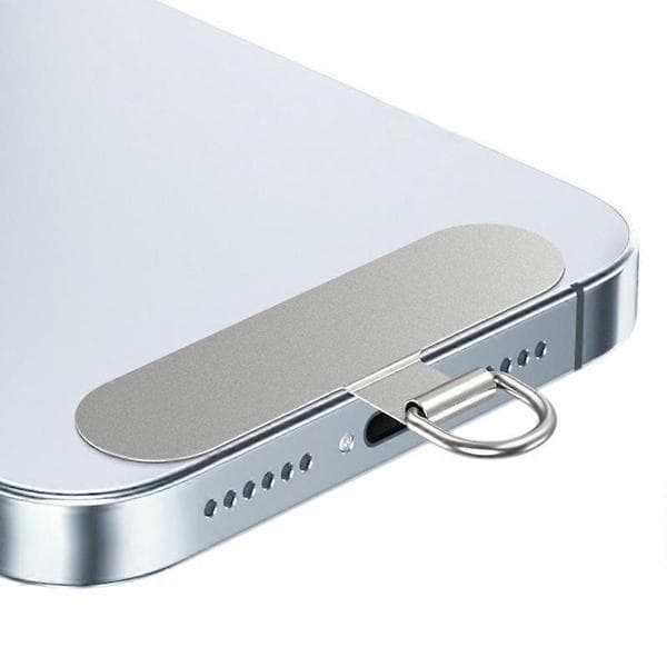 Telefon Tether Tabs i rustfrit stål til telefoncovers, Lanyard Patch ultratyndt design