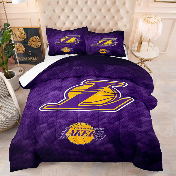 B Lakers 20 Quilts# Digital Printet Quilt E-handel Nba Team Quilt Sengetøj 220cm