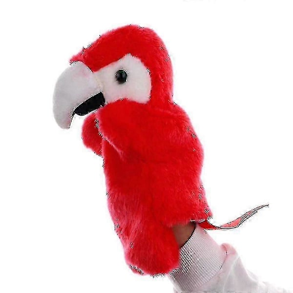 Djur Handdocka Plyschleksak Handdocka Berättande Dockor Leksak Handskdockor Tidig Utbildning Pedagogiska Leksaker Barnpresenter Red Parrot 02