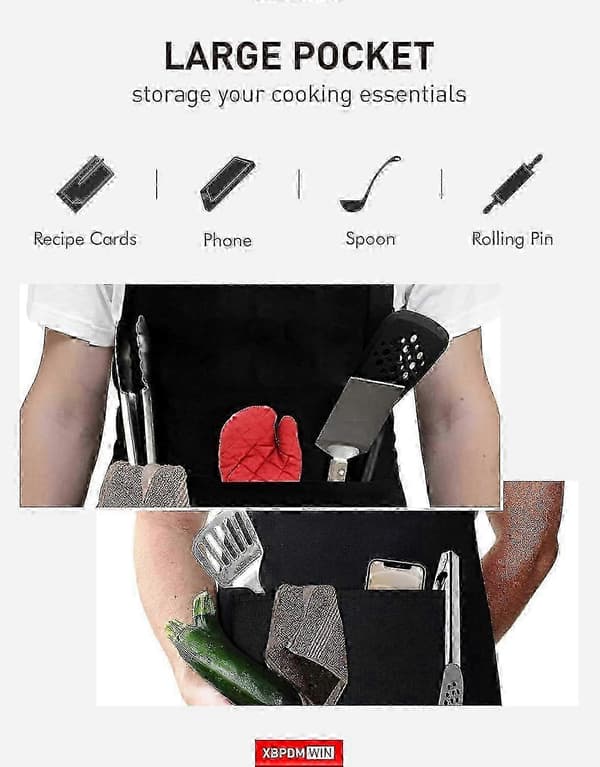 Vattenavvisande förkläden för Chefen & Den Riktiga Chefen - Kvalitetsmatlagningsutrustning (2-pack)_cdb1