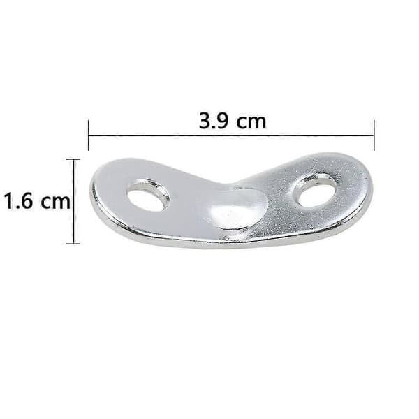 Tältlinspännare i aluminiumlegering, justerbara rep Silver 10pcs