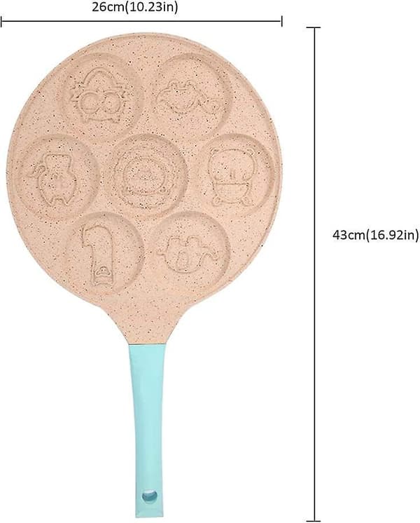 Dyrepandekagepander 7 Unikke Søde Dyreforme Non-Stick Bagepander (Blå) (santanxing) blue
