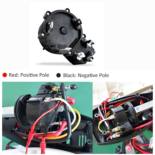 12V elektrisk påhængsmotorcontroller Marine påhængsmotor propelhastighedsregulator passer til 28lb 36lb 46lb 50lb 60lb 68lb 88lb elektriske påhængsmotorer