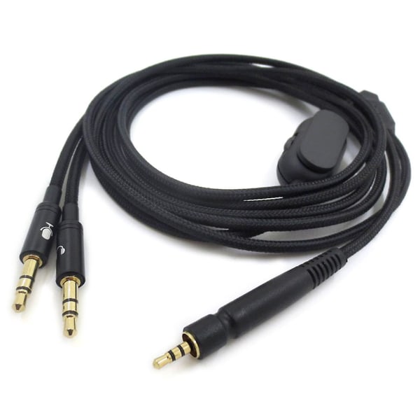 Stereo lydkabel for Sennheiser- G4ME ONE GAME ZERO GSP350 500 600 Double plug version